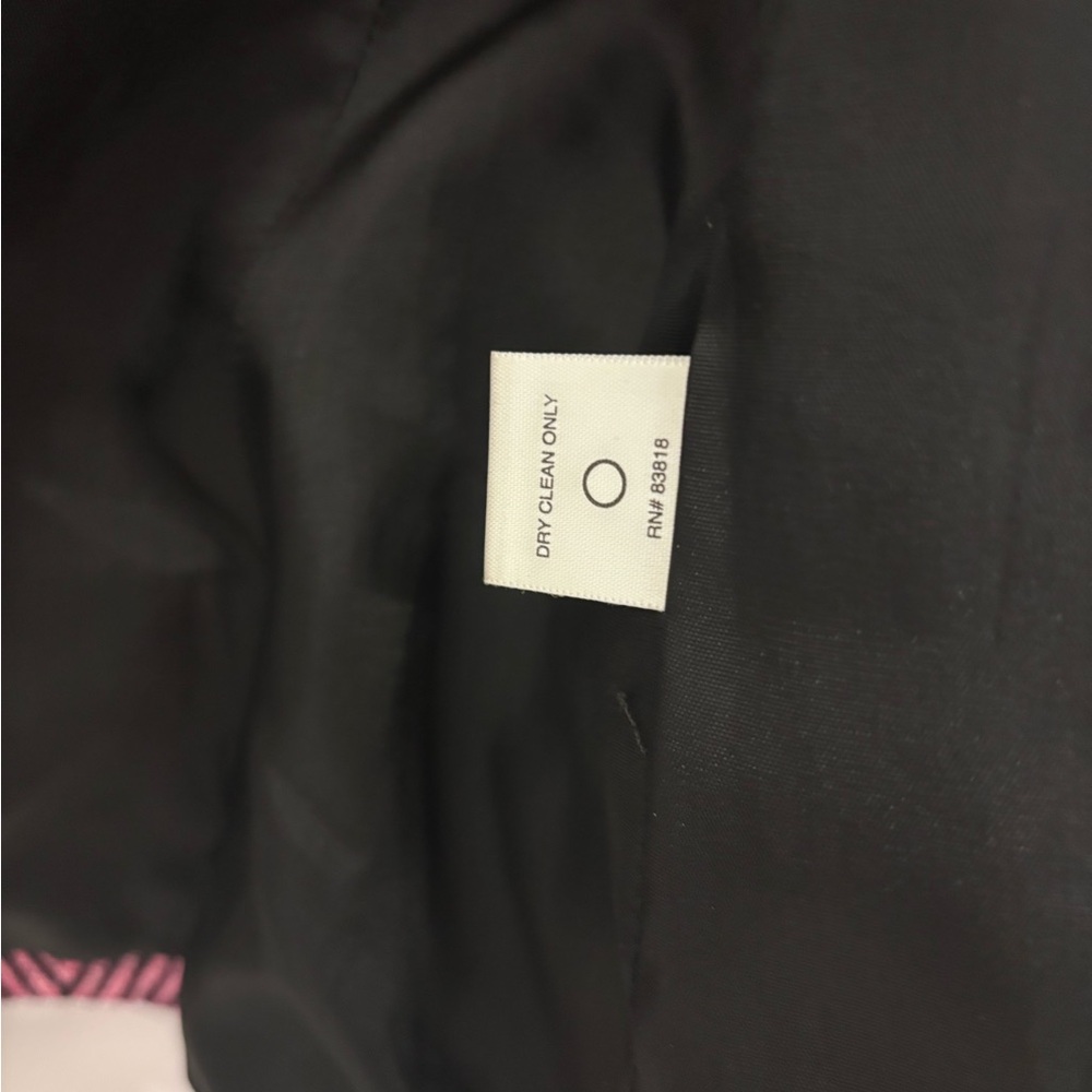 Vintage Austin Reed London New York Pink & Black Chevron Blazer Women’s Size 8 - Picture 5 of 6